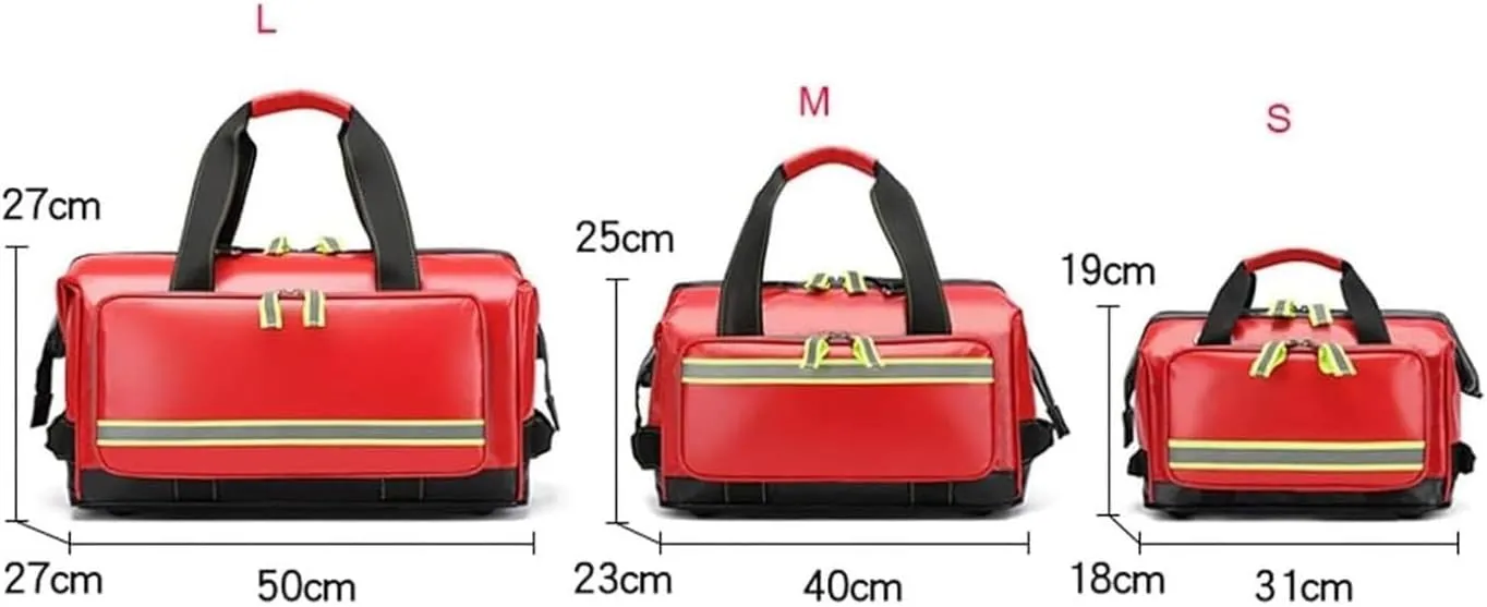 * 19cm) Waterproof Emergency Medical Survival Kit, Professional First Responder Bag, Portable Medicine Storage Bag for Home Health, Field snugly sharpen reciprocate Trips(White,31 * 18 