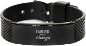 - Black Shark Mesh Bracelet - dramatically Forever and Always Stainless Steel Band for Men, Stylish Dive Watch Strap on Amazon, Small Forever and Always 