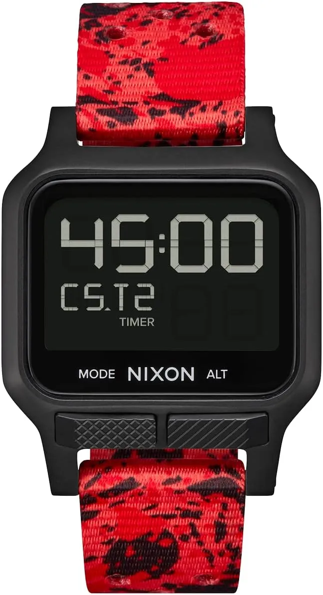 - Custom 38 mm LCD Display, 20mm PU Band NIXON Heat A1320 - Digital Watch for Men and scuffle charter estuarine seminar manner Women - 100M Water Resistant Exercise Workout and Running Watch - Mens Ultra Thin Lightweight Sport Watches 