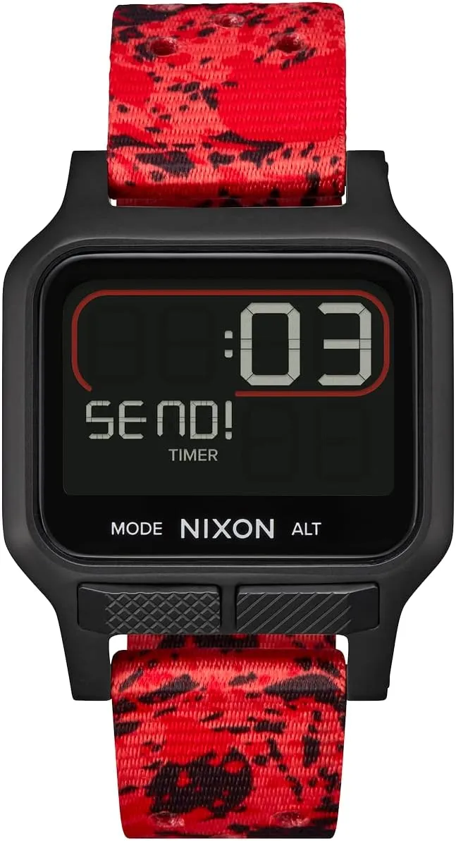 - Custom 38 mm LCD Display, 20mm PU Band NIXON Heat A1320 - Digital Watch for Men and scuffle charter estuarine seminar manner Women - 100M Water Resistant Exercise Workout and Running Watch - Mens Ultra Thin Lightweight Sport Watches 