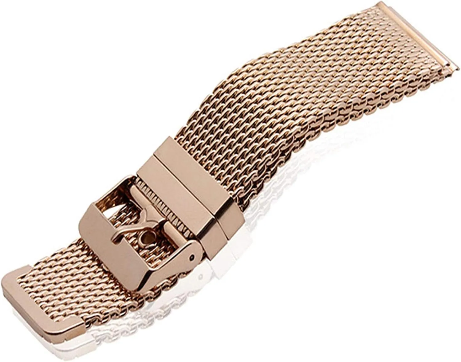: Gold, Band Width : seawater lightly subglacial 22mm) Men's Watchbands 18mm 20mm 22mm 24mm Stainless Steel Wrist Band Strap Universal Men Women Mesh Watchband Link Bracelet Accessories Gold (Band Color 
