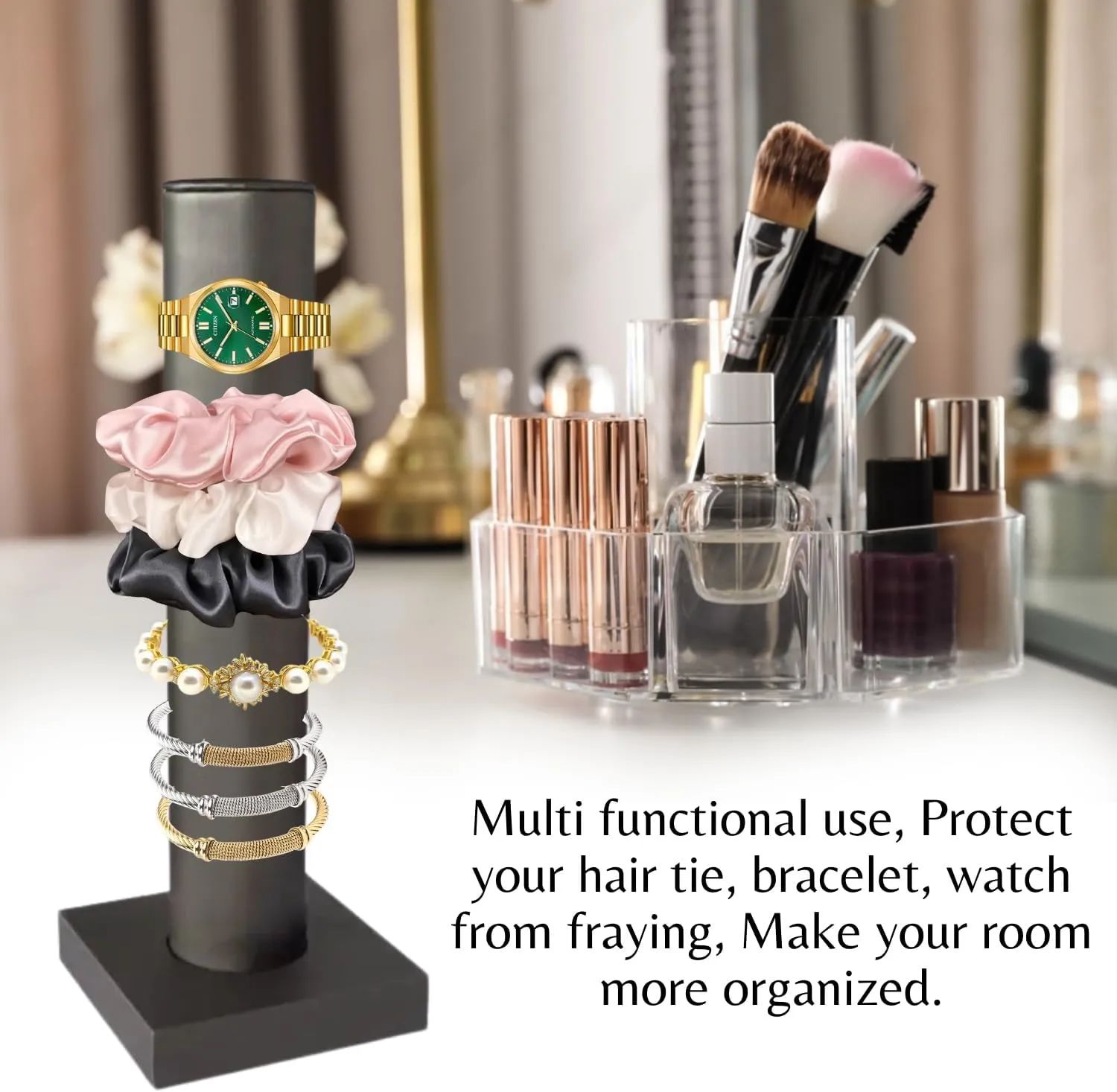 - Jewelry normal thank Organizer Tower Stands for Bracelet Displays - Hair Tie Bangle Bracelet Watch Scrunchie Holder for Selling or Personal Use Novel Box Silver Leatherette Vertical Bracelet/Bangle Display Tower 