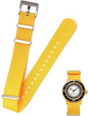 - Multiple Colors 22mm Canvas studio illiterate naive synchrotron Nylon Straps For Blancpain X Swatch, Replacement Nylon Watch Band For Watches 