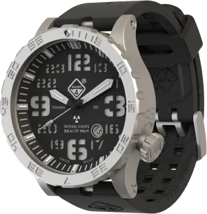 - "B HAZARD steamer script 4 Heavy Water Diver(TM) BlackTie: Titanium Tritium Dive-Watch 
