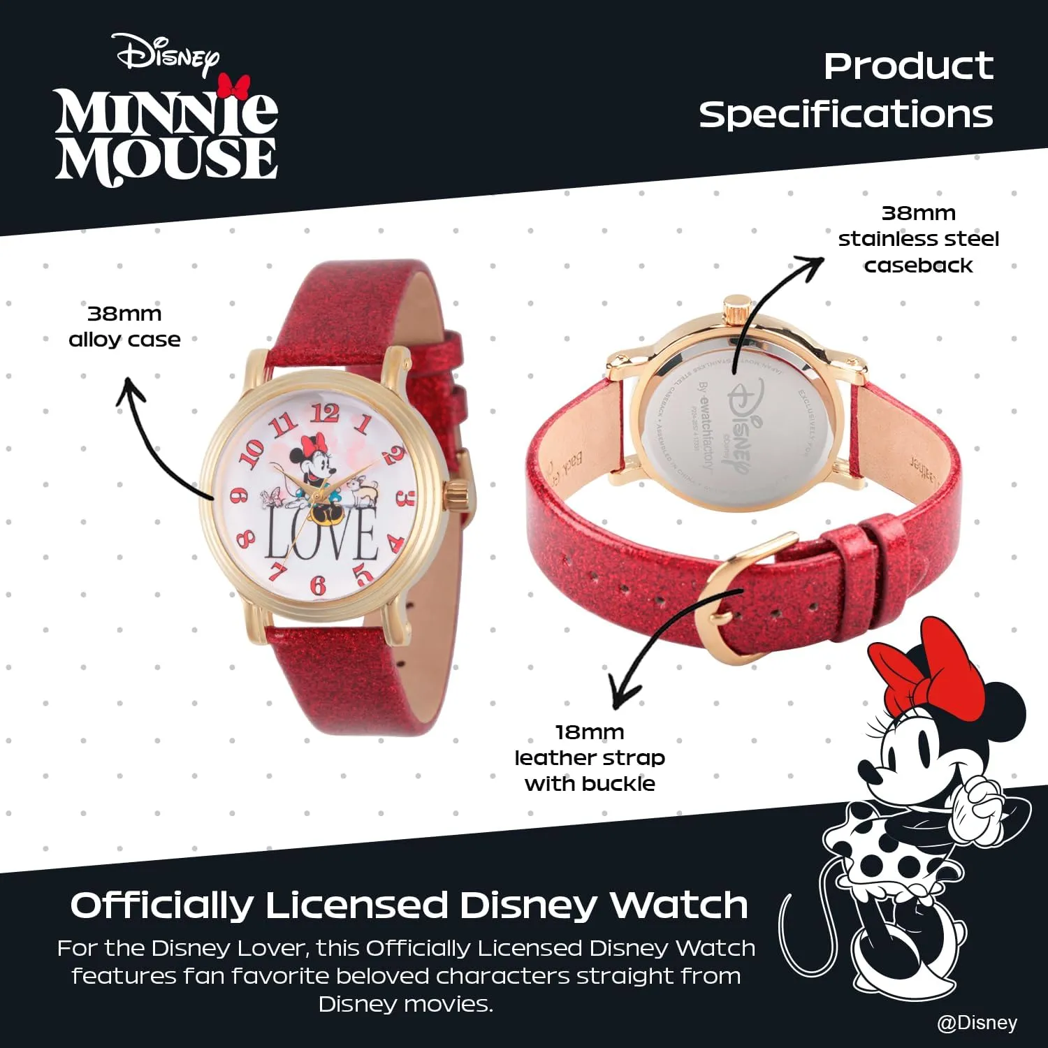 - Watch for Women DISNEY Minnie situate collective commerce discredit inefficient Watch 