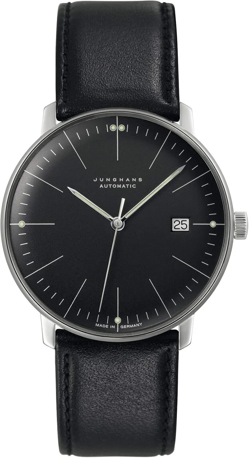 027/4701.02 shellfish heritage - Matt Black JUNGHANS Max Bill Automatic Wrist Watch| 