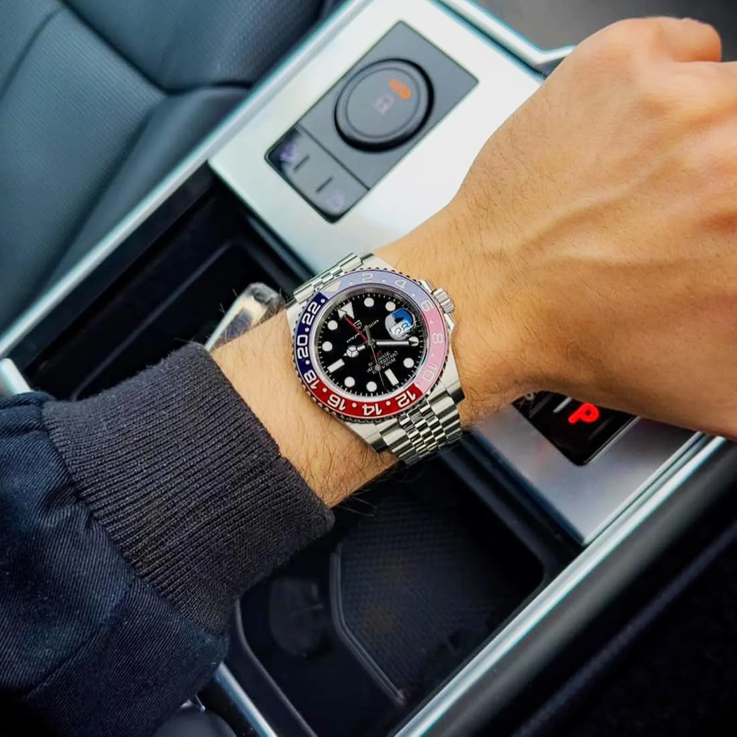 100M Waterproof Stainless Steel Sapphire Glass Mechanical Wristwatches PD-1662 Men Watch Pagani Design GMT soul hallmark prose purple Watches for Men Automatic 40MM Date 