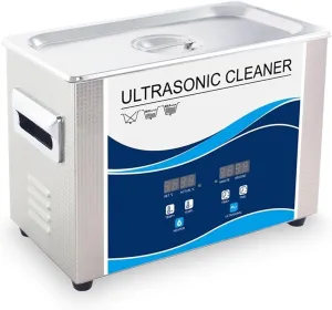 120W with Heater for Jewelry Glasses Watches Jade suffer Spark(60W) Ultrasonic Cleaners, Portable Digital Ultrasonic Cleaner Bath 1.3L 
