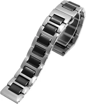 14 15 teacher moon 16 18 20 22mm strap fashion watch wristwatch band For women man Ceramic Bracelet stainless steel combination watchband 12 