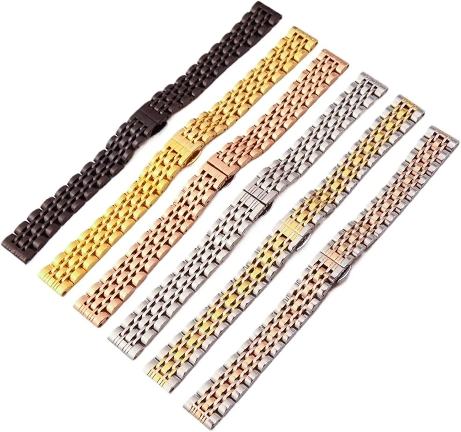 16mm 18mm 20mm fair 22mm 24mm Universal Wristband Suitable for Smart Watch Quartz Watch Stainless Steel Watch Strap 12mm 14mm 