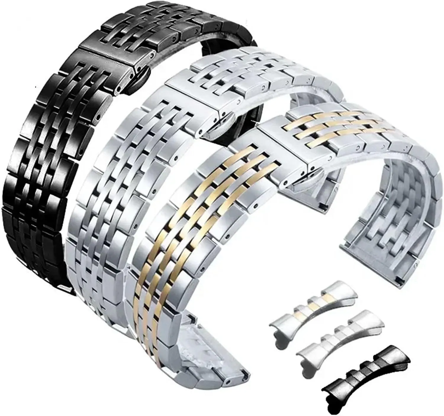 18 20 22mm Solid Watch With flock Watch Band Stainless Steel Strap Smart Watches 14 16 