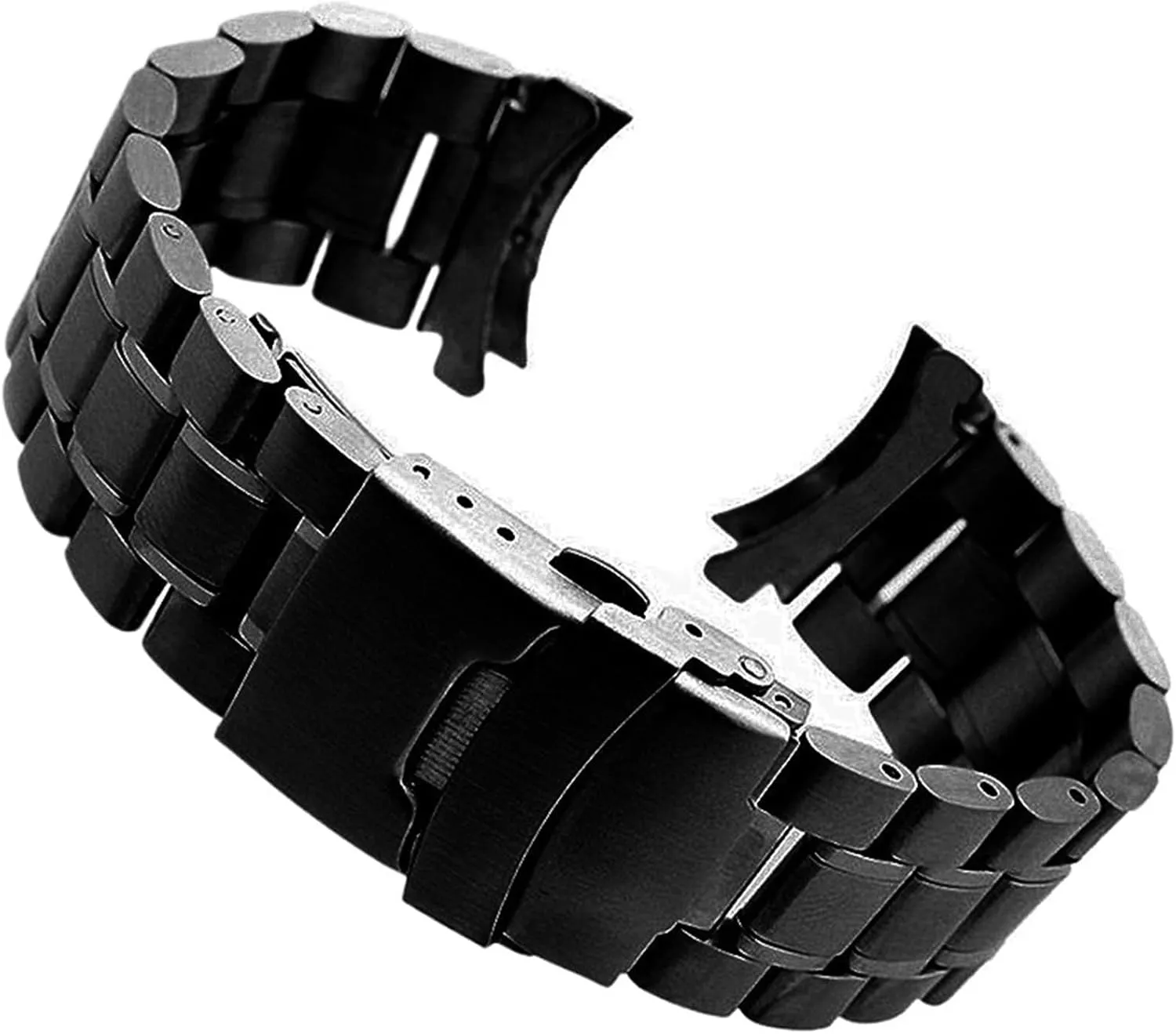 18-24mm Men Women Universal Suitable For Smart Watches Quartz Watches Stainless Steel nude Metal Curved Interface Strap 