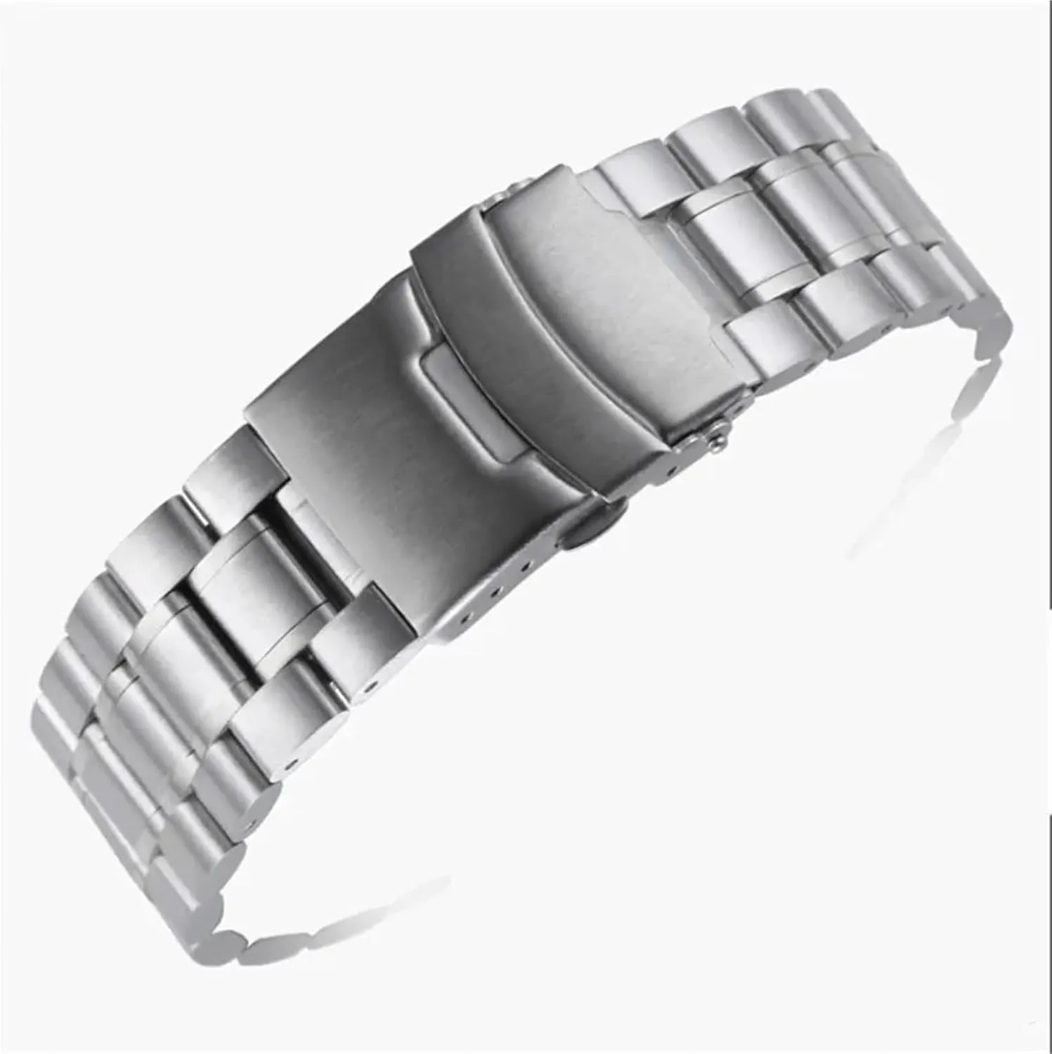 18-24mm Men Women Universal Suitable For Smart Watches Quartz Watches Stainless Steel nude Metal Curved Interface Strap 