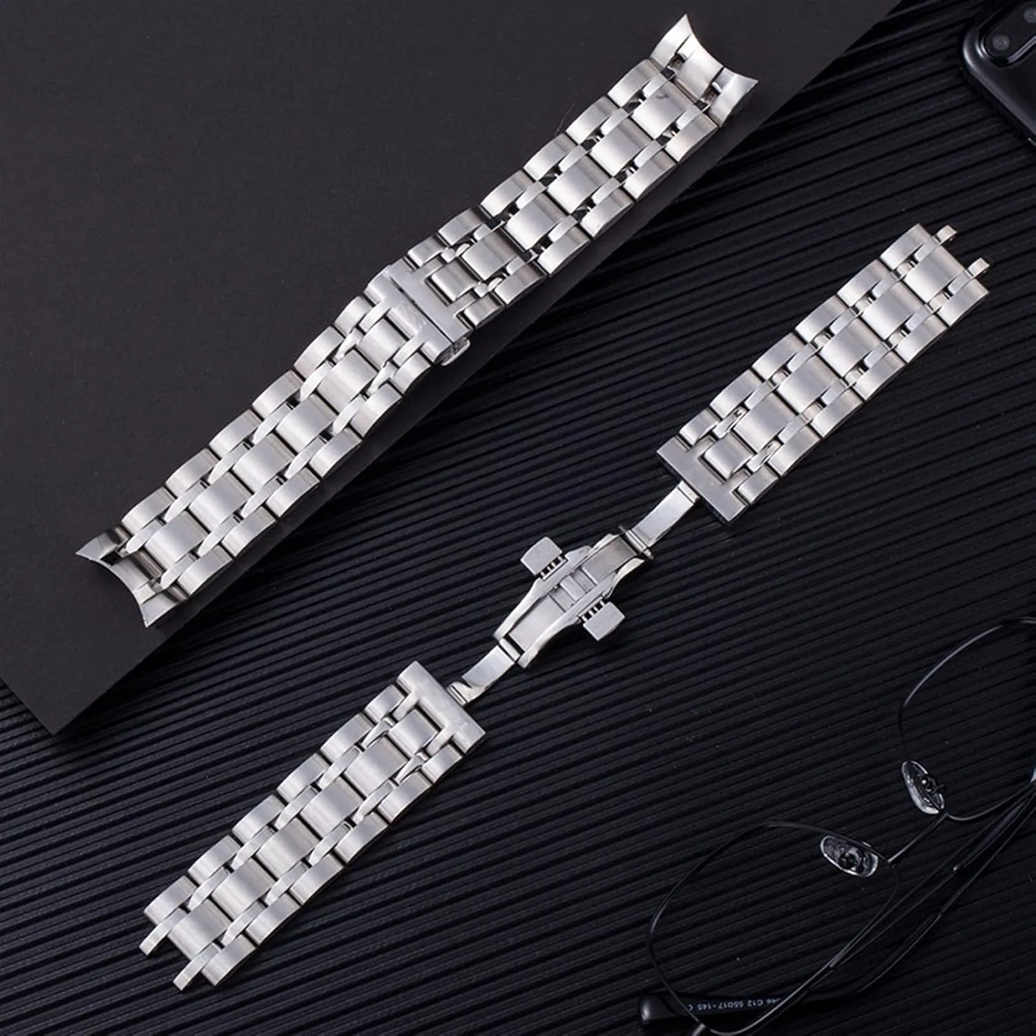18mm 20mm 22mm 24mm Stainless Steel Metal Black Pink Gold organization detractor clay Silver Business Watch Strap 14mm 
