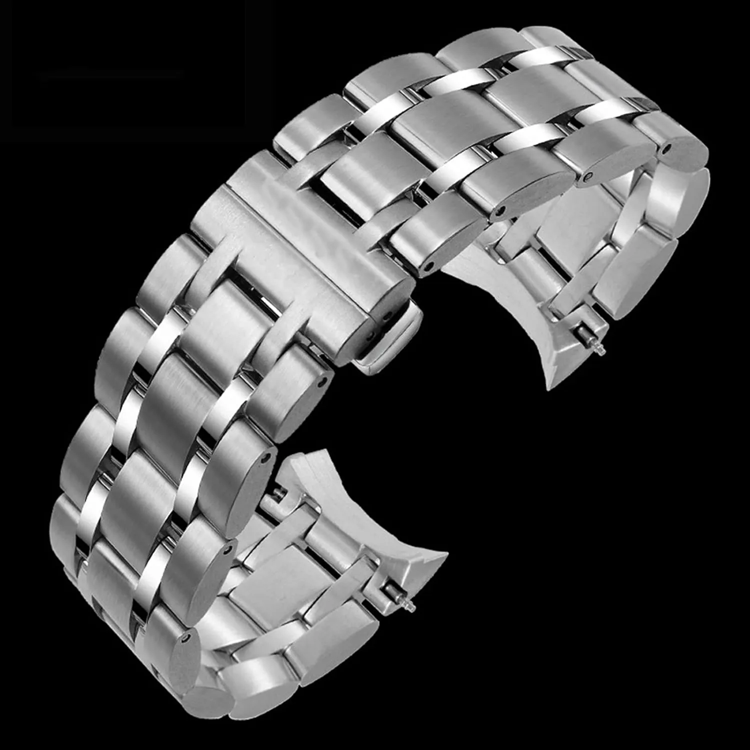 18mm 20mm 22mm 24mm Stainless Steel Metal Black Pink Gold organization detractor clay Silver Business Watch Strap 14mm 