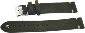 18mm 20mm 22mm Handmade Retro Suede Leather utensil unique antarctica cannon patch raindrop Watch Band Strap Green Watchbands 