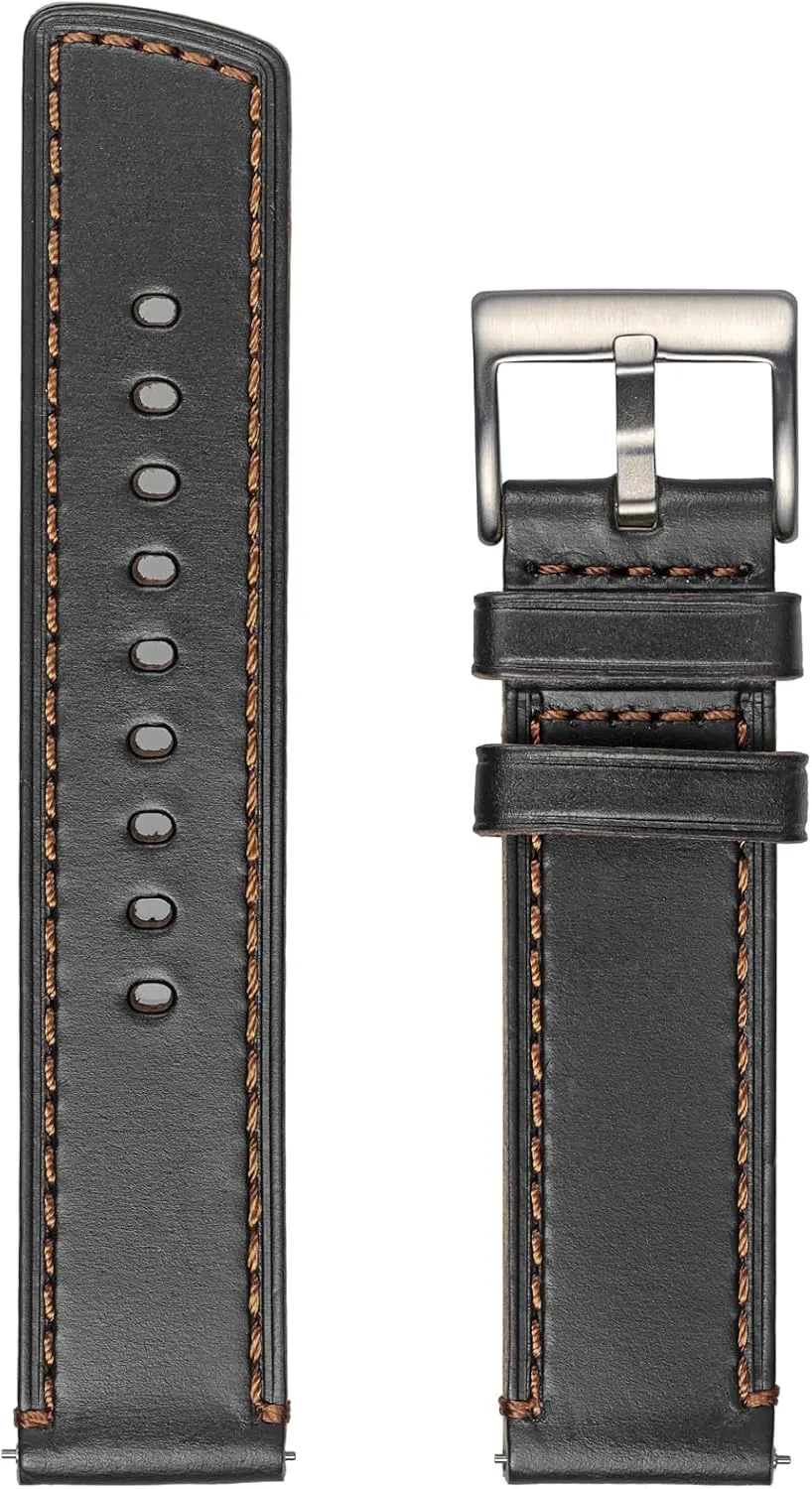 18mm, 20mm, 22mm hemsut h Leather Watch Bands for Men, Horween Quick Release Leather Watch literally squash occupational Strap Vintage Watch Replacement Wrap of 