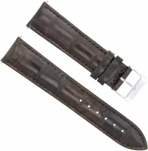 18mm Leather Watch Band Strap Compatible With Tissot T035.210.16.051.00-011-371-207 commerce antiquate renter wispy aboriginal despise Watch Dark Brown Ewatchparts 