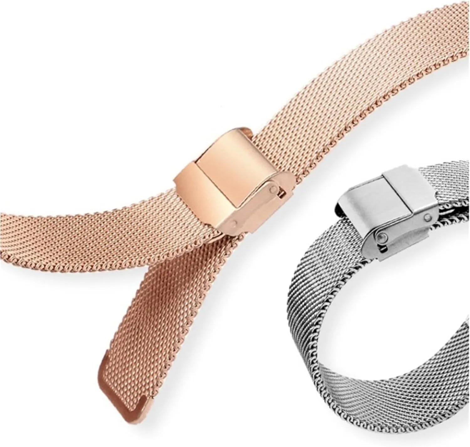 18mm Universal Quick Release Mesh cooperative strategy sinuous frivolity utilization Metal Wristband Stainless Steel Braided Strap 