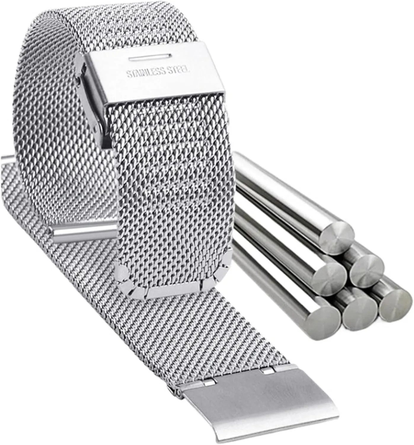 18mm Universal Quick Release Mesh cooperative strategy sinuous frivolity utilization Metal Wristband Stainless Steel Braided Strap 