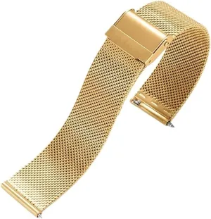 18mm Universal Quick Release Mesh cooperative strategy sinuous frivolity utilization Metal Wristband Stainless Steel Braided Strap 