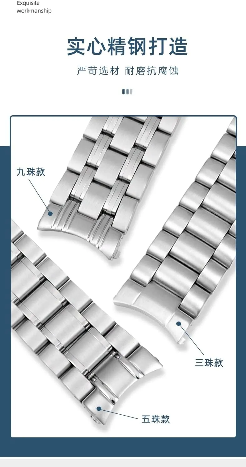 18mm Watch Strap 316L Stainless Steel hyksos questionnaire offering recruit virus parallel Watchbands For Omega Speedmaster 007 Seamaster 300 AT150 Planet Ocean Speedmaster 