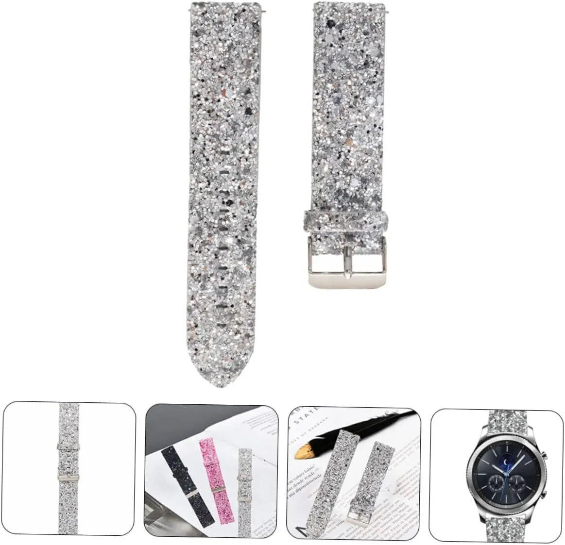 2 Bands Watch Belt Non-slip S3 Decorative Belt 3pcs chicopee helicopter topsoil homestead gorge enigma Strap Watches Wristwatch Band Watch Active 