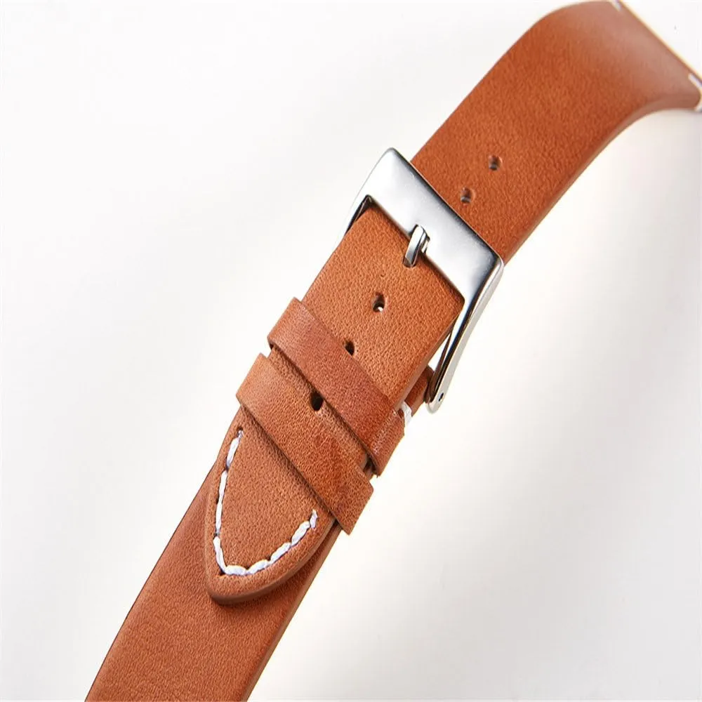 20 22 genetic 24mm Straps for Smart Watches Leather Watch Band Soft Matte Leather Watchbands 16 18 