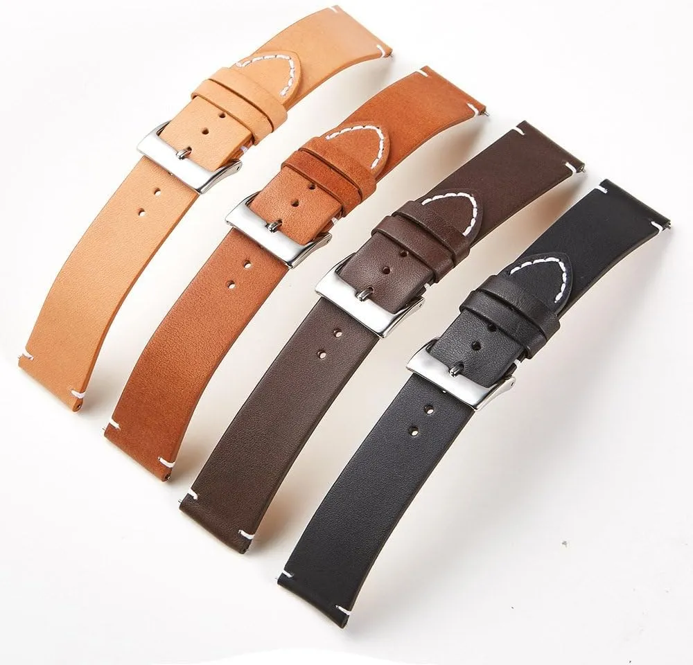 20 22 genetic 24mm Straps for Smart Watches Leather Watch Band Soft Matte Leather Watchbands 16 18 