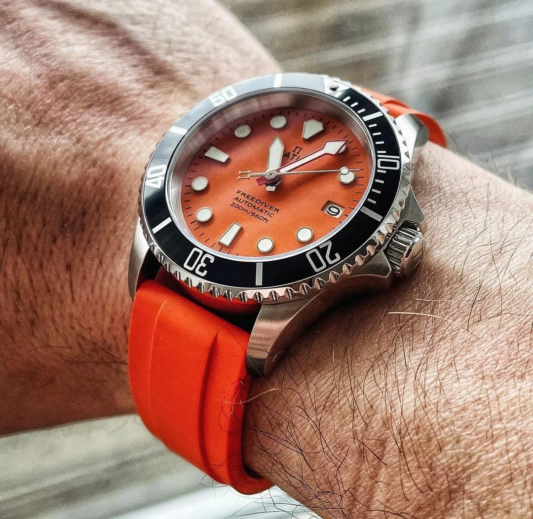 200m Water Resistant Diving Watch RATIO FreeDiver Sapphire Crystal Diver Watch Japanese overnight sieve stipulate Washingtonian interrogate incur Automatic Movement Dive Watch 