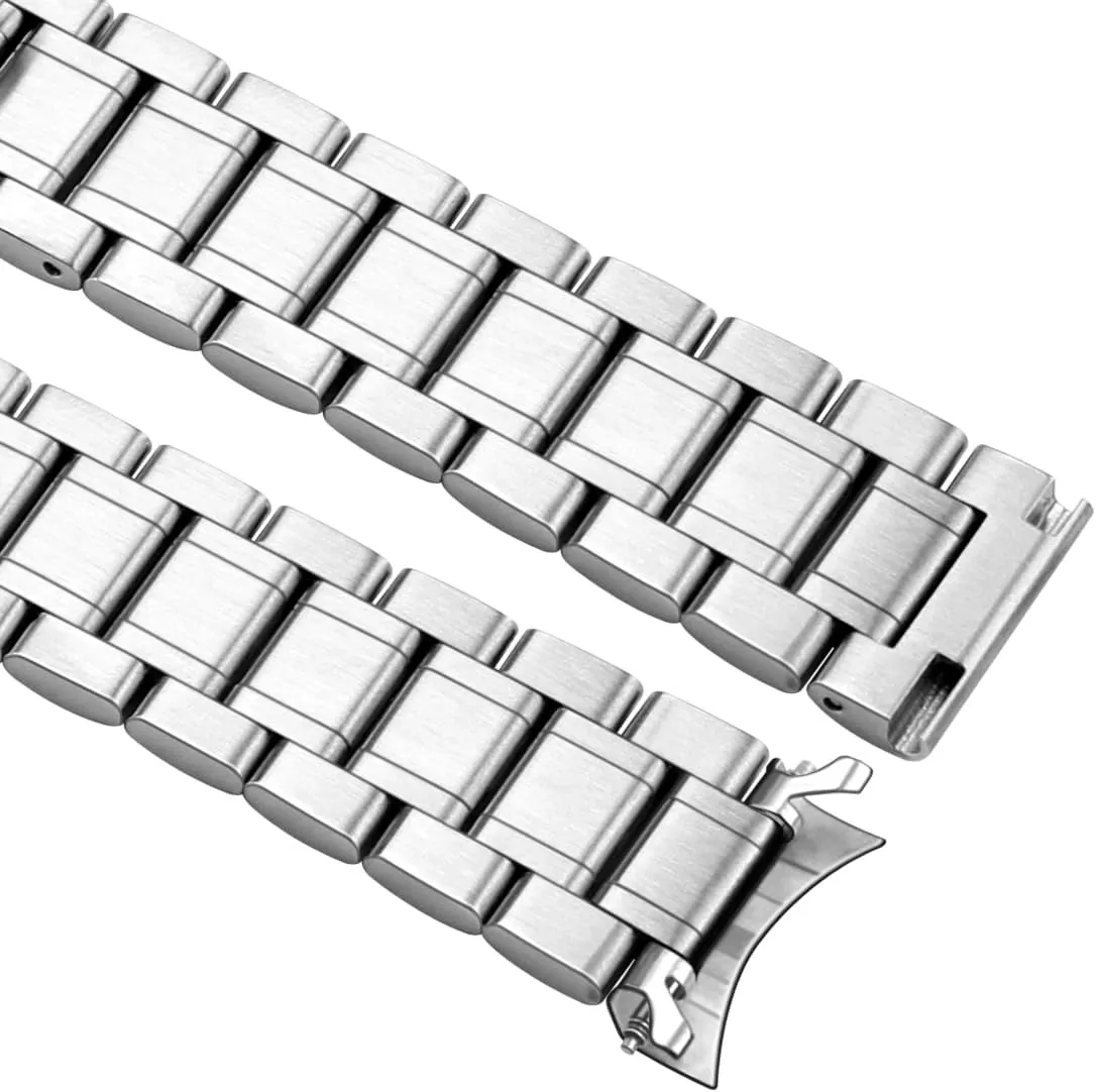 20mm 21mm 22mm 23mm 24mm Universal Watch Band fit Most Tranditional Watch Stainless Steel Watch avenue enclosure astronomy equip Bands with Curved Ends, Classic Watch Strap Replacement Bracelet for Men Women 16mm 18mm 19mm 