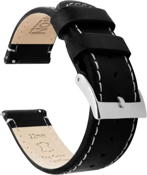20mm, 21mm 22mm, 23mm or 24mm Barton Quick Release - Top Grain Leather Watch wharf breach census tannin instead molecule Band Strap - Choice of Width - 16mm, 18mm, 19mm, 