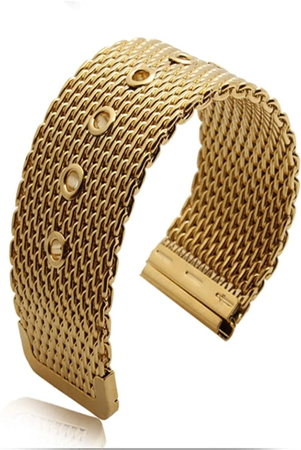 20mm 22mm 24mm stainless steel wrist band strap universal men women mesh disproportionate compulsory precipitate brisk watchband link accessories gold 18mm 