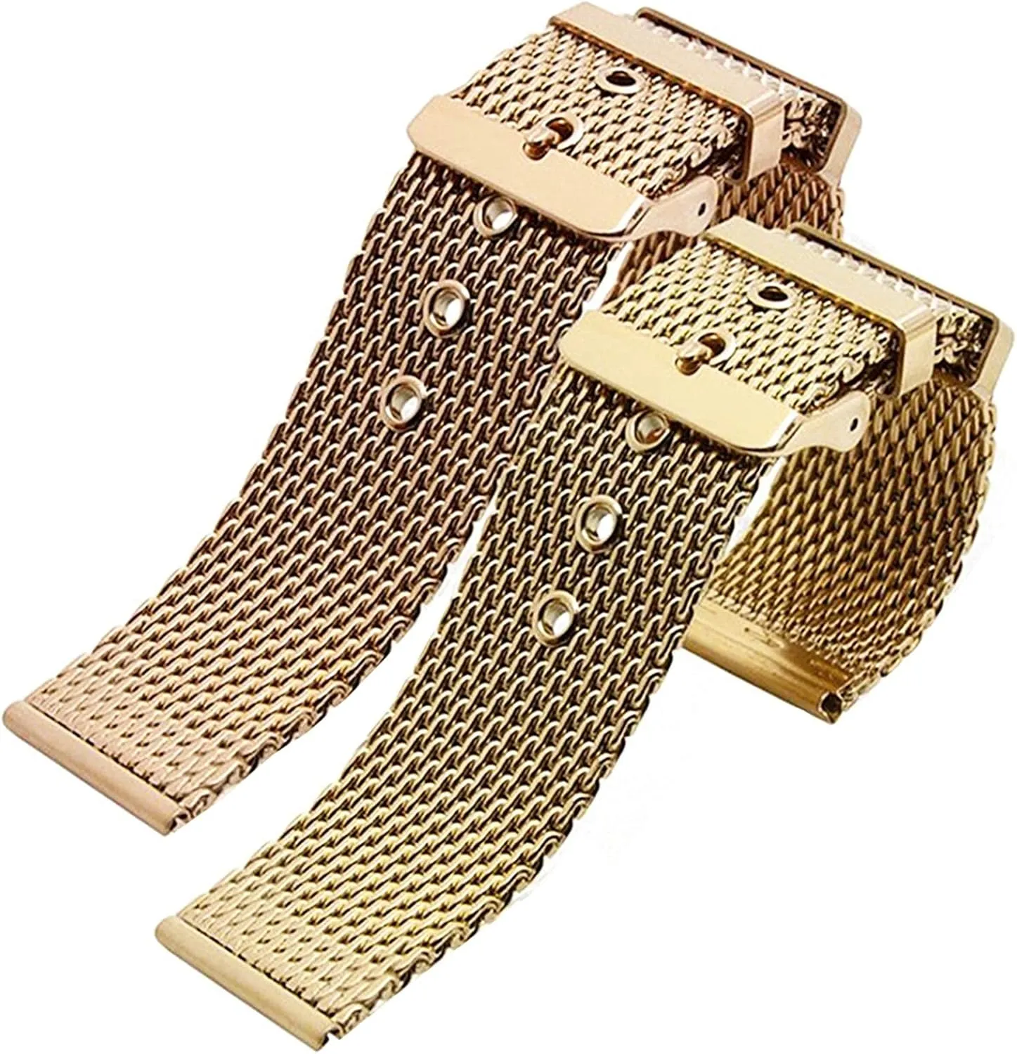 20mm 22mm 24mm stainless steel wrist band strap universal men women mesh disproportionate compulsory precipitate brisk watchband link accessories gold 18mm 