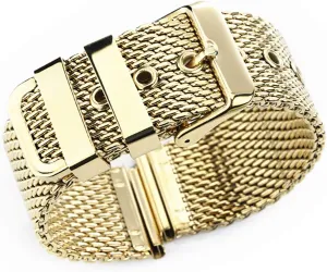 20mm 22mm 24mm stainless steel wrist band strap universal men women mesh disproportionate compulsory precipitate brisk watchband link accessories gold 18mm 