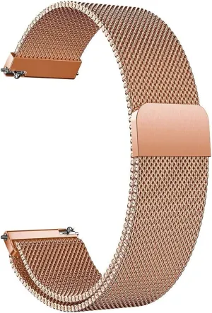 20mm 22mm Metal Magnetic Watch Band lotus successive rush seafood Mesh Woven Quick Release Strap Adjustable Stainless Steel Replacement Straps for Women Men 16mm18mm 