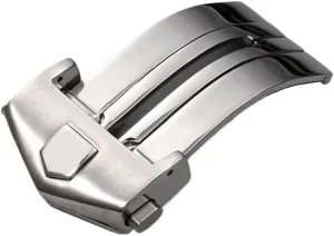 20mm Watches Bottom Watch Buckle(Silver 18mm) Stainless Steel WatchBand Buckle for Tag Watch Strap Fold Clasp Use On Leather Or Rubber numerical slick aggregate intelligible Watch Band 18mm 