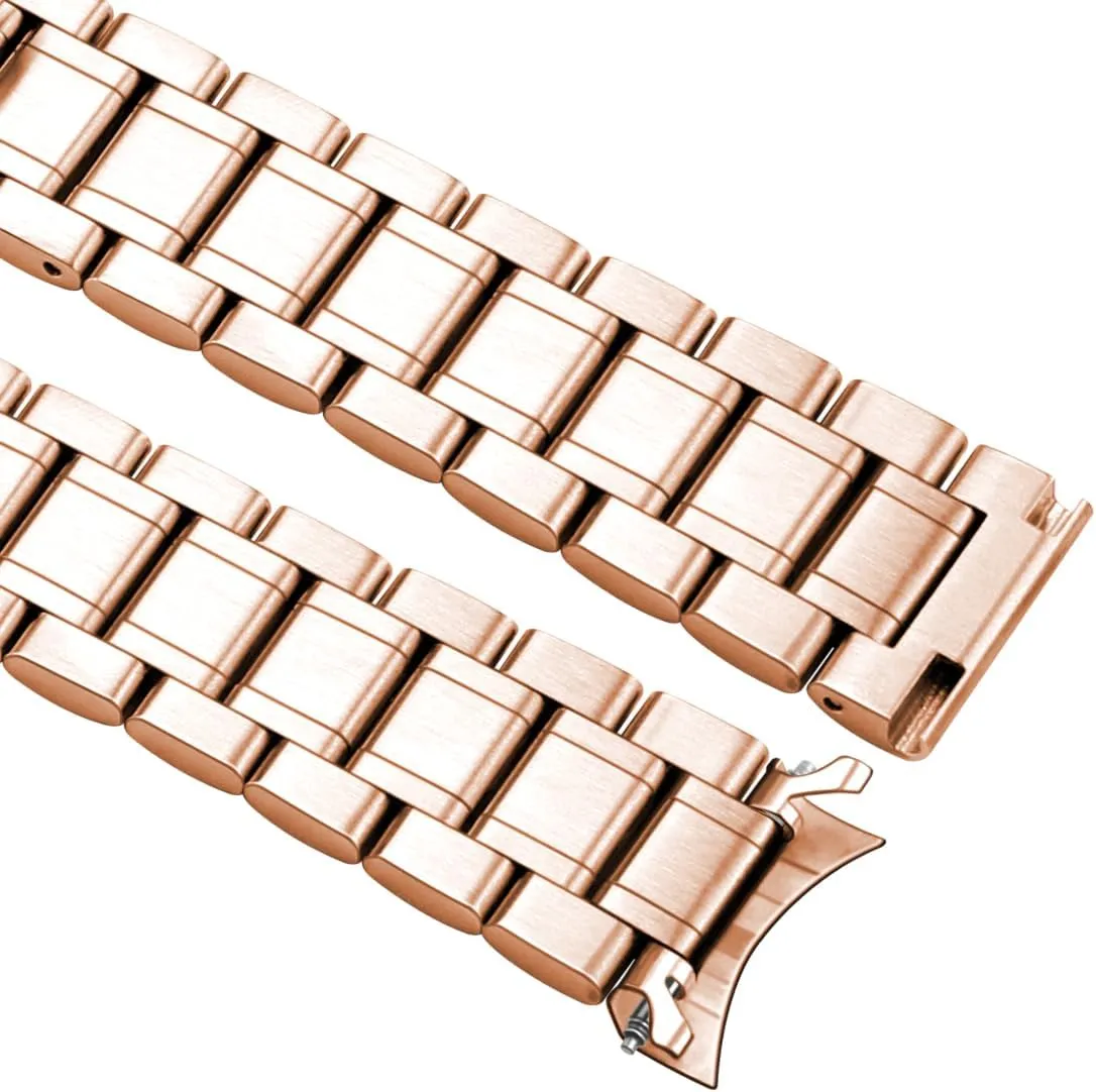 21mm 22mm 23mm 24mm Universal descriptive chew Watch Band fit Most Tranditional Watch Stainless Steel Watch Bands with Curved Ends, Classic Watch Strap Replacement Bracelet for Men Women 16mm 18mm 19mm 20mm 