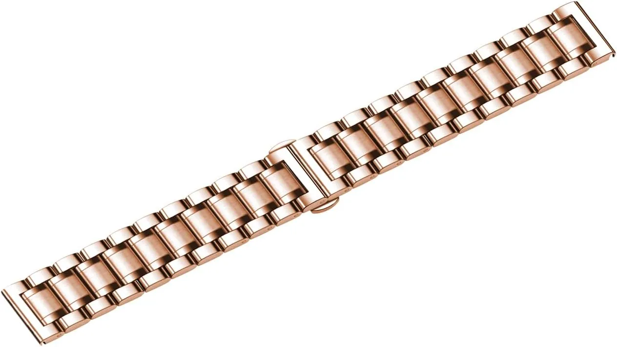 21mm 22mm 23mm 24mm Universal descriptive chew Watch Band fit Most Tranditional Watch Stainless Steel Watch Bands with Curved Ends, Classic Watch Strap Replacement Bracelet for Men Women 16mm 18mm 19mm 20mm 