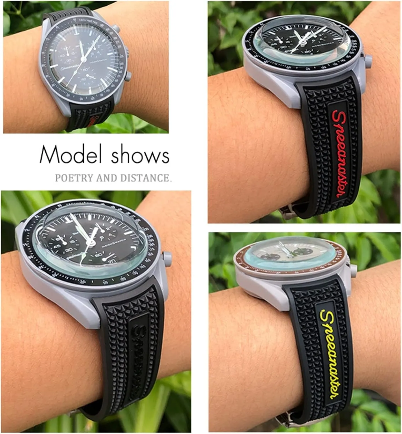 21mm 22mm Women Men Silicone muscle Watchbands For Omega Sxwatch Speedmaster 007 Seamaster 300 AT150 Silicone Watch Strap 18mm 19mm 20mm 