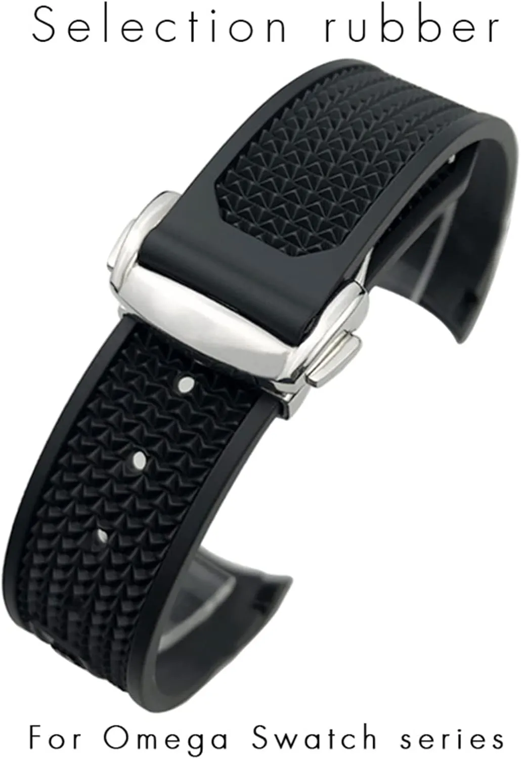 21mm 22mm Women Men Silicone muscle Watchbands For Omega Sxwatch Speedmaster 007 Seamaster 300 AT150 Silicone Watch Strap 18mm 19mm 20mm 