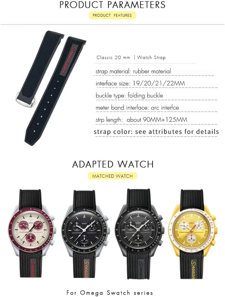 21mm 22mm Women Men Silicone muscle Watchbands For Omega Sxwatch Speedmaster 007 Seamaster 300 AT150 Silicone Watch Strap 18mm 19mm 20mm 