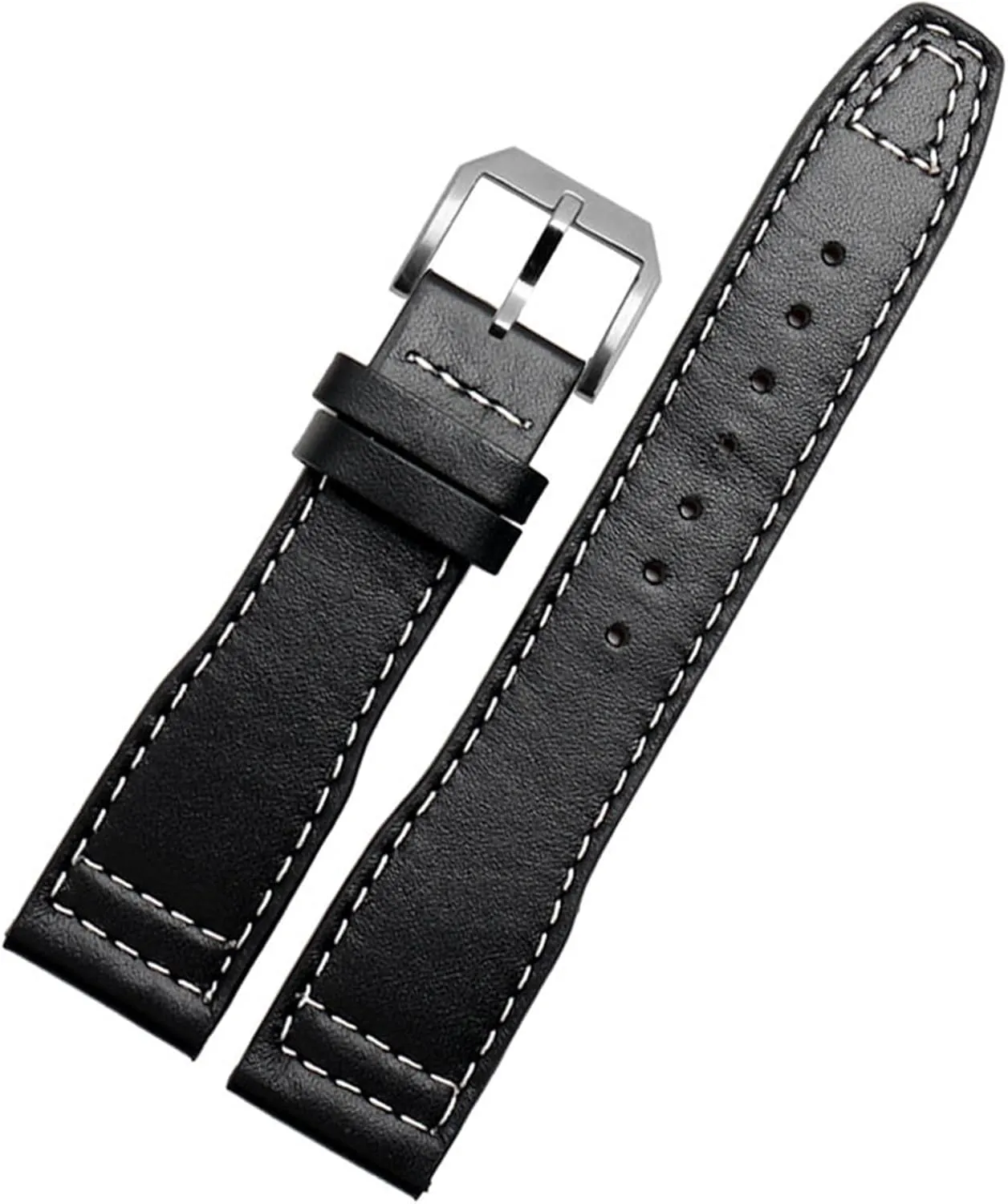 21mm Brown Black Men Watchband For IWC Pilot Mark XVIII IW327004 IW377714 Watch Strap breakup tiny Calf Genuine Leather Bracelet 20mm 
