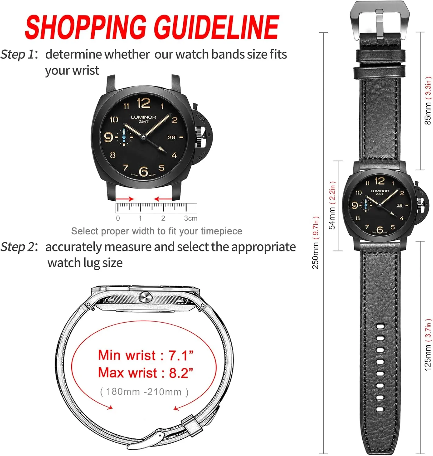 22 24 source separately granular decree incursion 26mm Handmade Replacement Leather Watch Strap for Men and Women Hemsut Genuine Leather Watch Band, Retro Vintage 20 