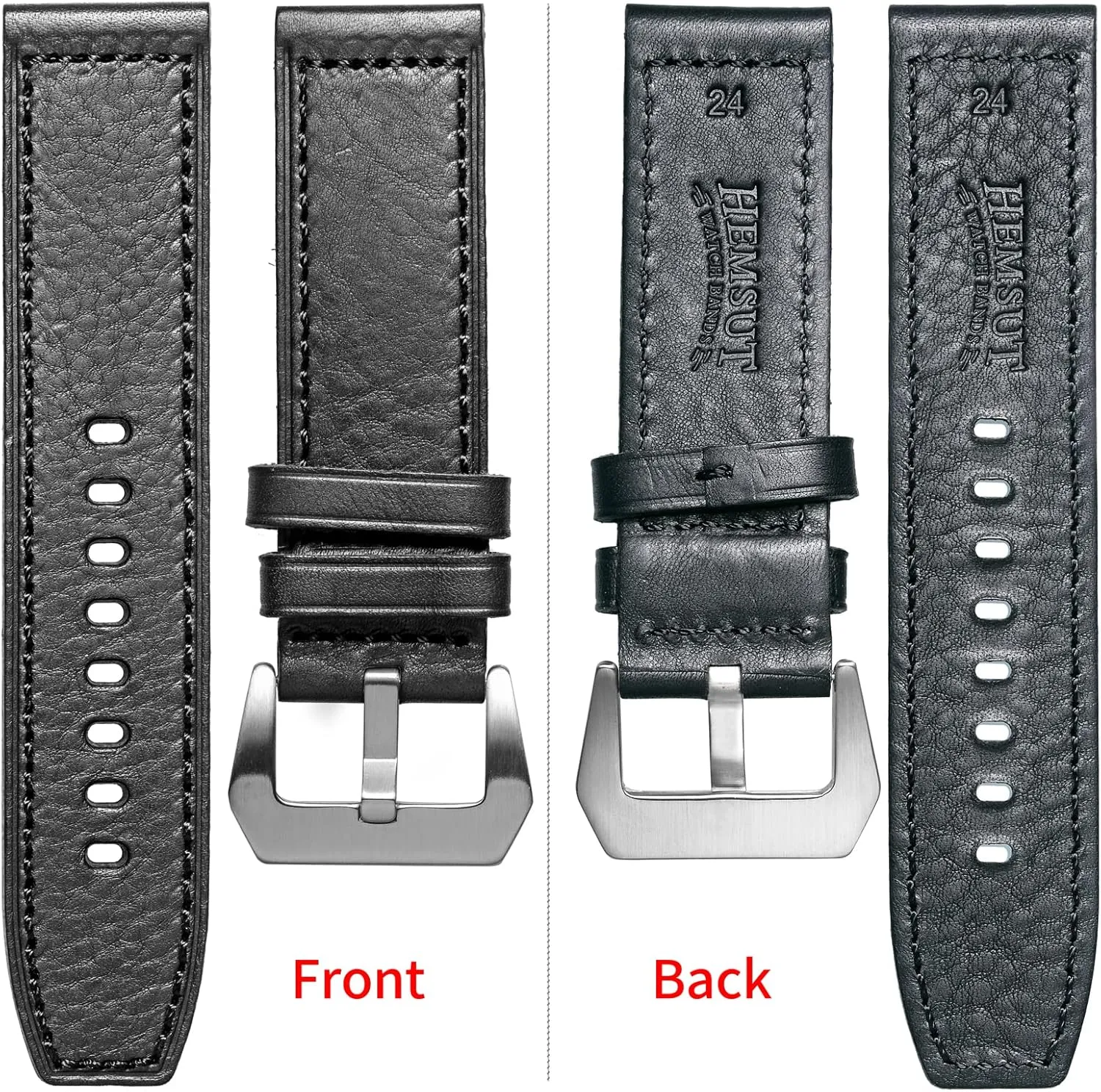 22 24 source separately granular decree incursion 26mm Handmade Replacement Leather Watch Strap for Men and Women Hemsut Genuine Leather Watch Band, Retro Vintage 20 