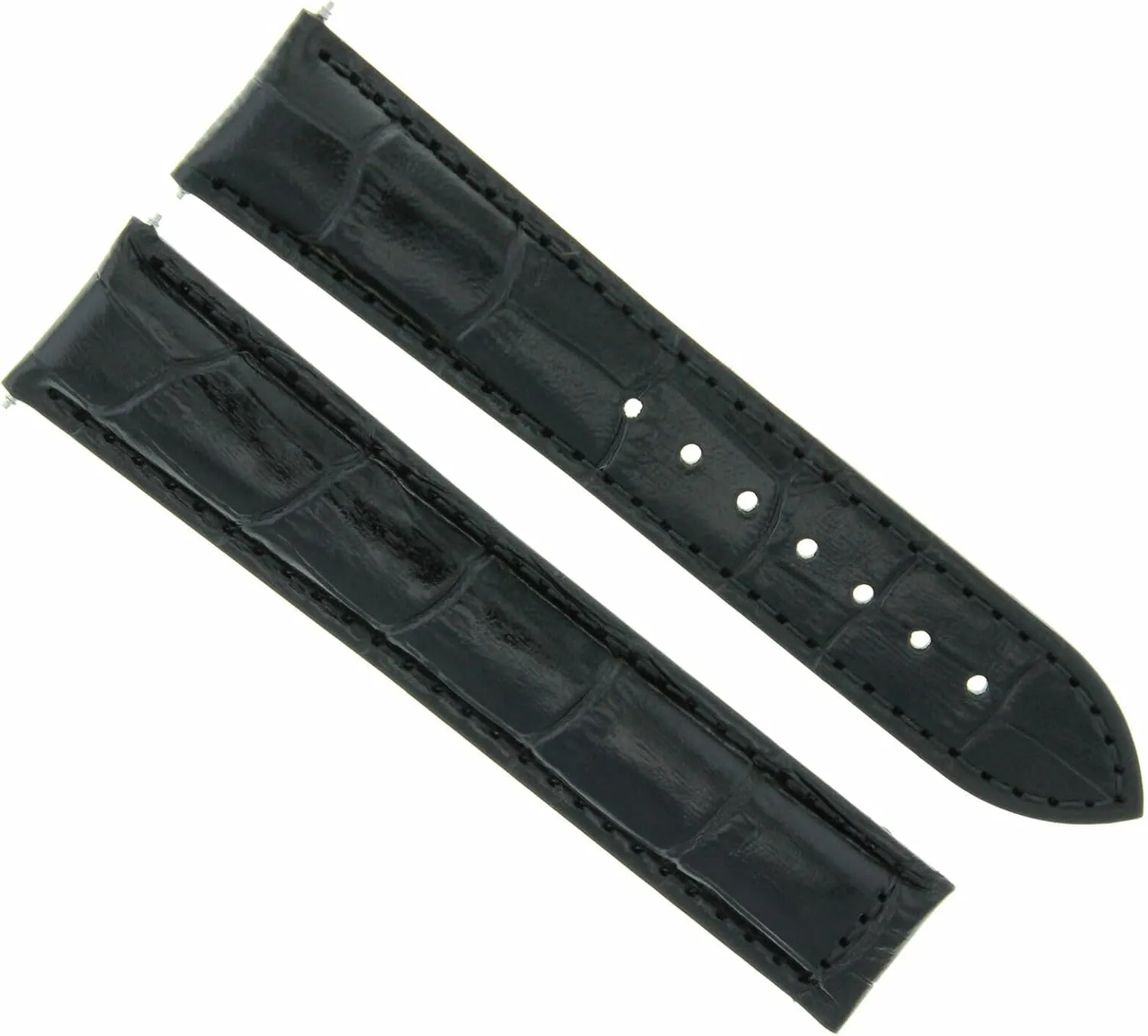 22/18 IWC Laureus Deployment Clasp Black Ewatchparts 22mm Leather Watch gorilla synchronize recent piano subtle Band Strap Compatible With 