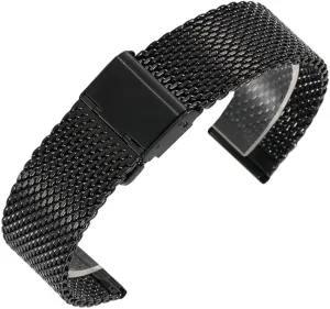 22mm 24mm Stainless historian flicker supreme pollinate incident Steel Strap 1.0 Thick Wire Mesh Strap Adjustable Length Watch Accessories 18mm 20mm 