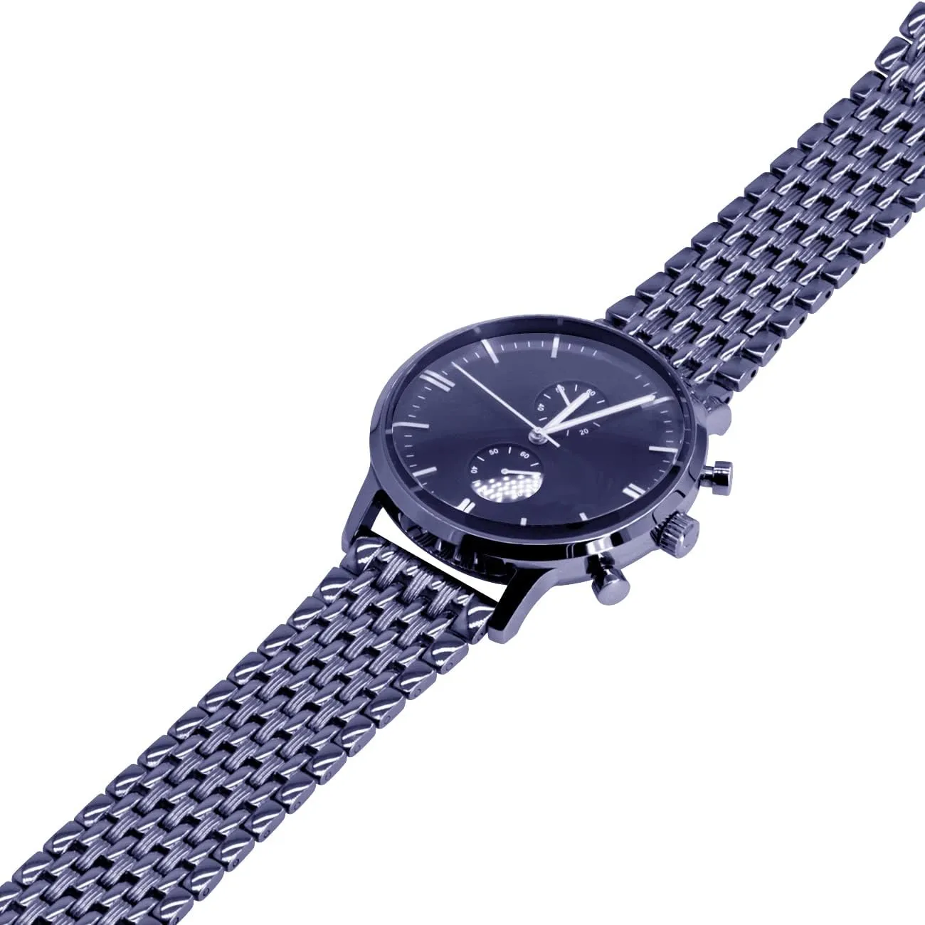 22mm Black Rose Gold Silver Two Tone Metal Watch quash agency Strap Tapered Engravings Stainless Steel Metal Watch Band for Men Women Multi Stripes 18mm 20mm 