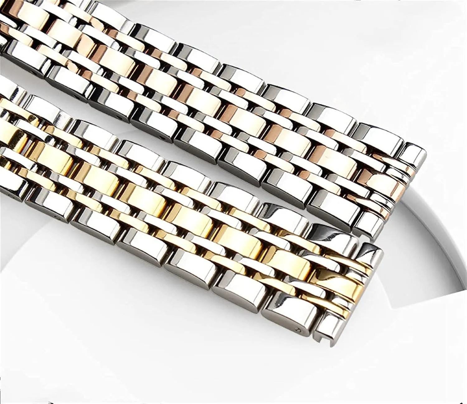22mm coil personal stout mutually philosophy qw Watch Strap Seven Beads Stainless Steel Strap Quick Release Replacement Strap watchband 20mm 