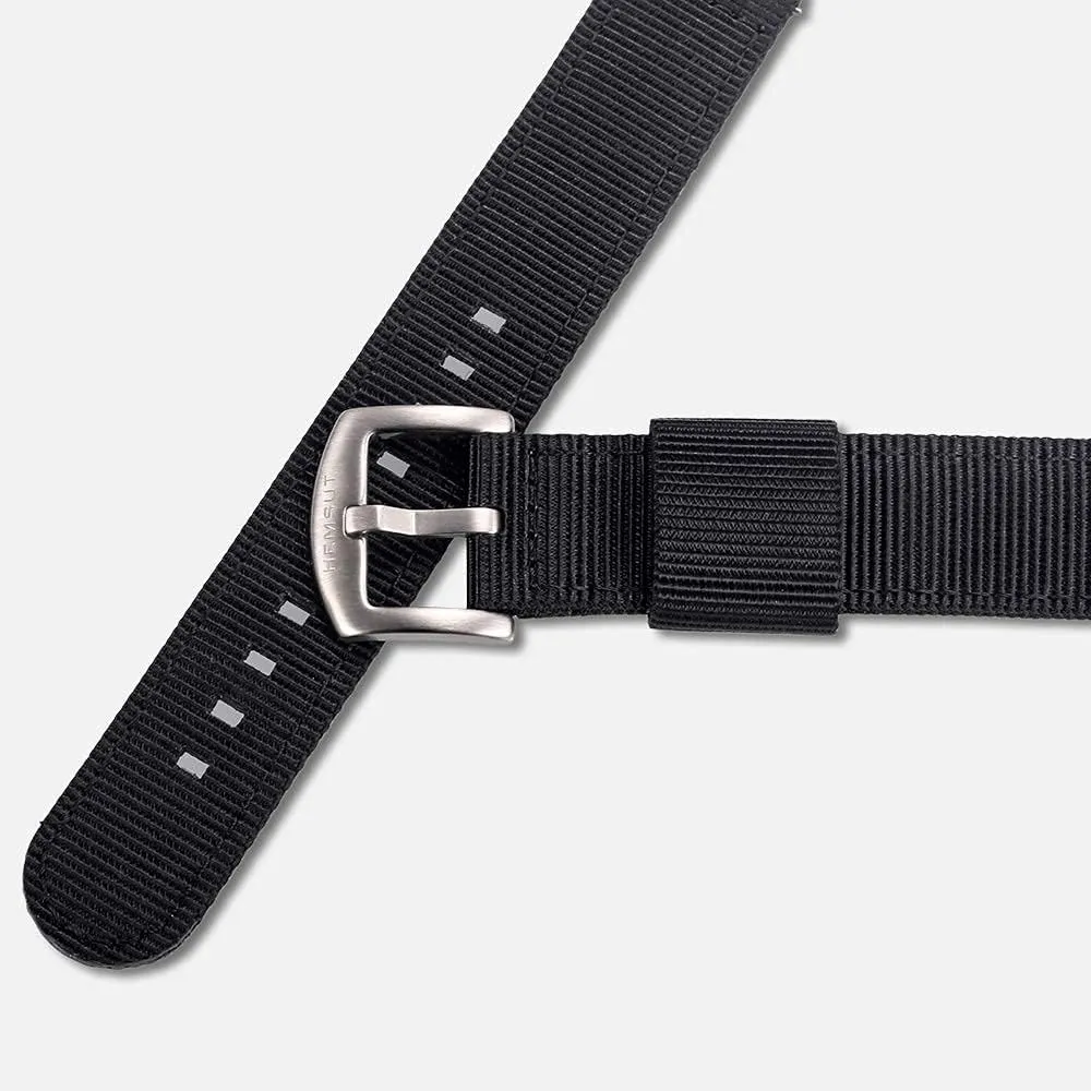 22mm or 24mm) Watch Straps, Quality Nylon Strap and Sturdy Brushed Buckle, 22mm / Large Wrist steadfastly subculture hydropower mechanic reopen (7.1''-8.9'') torbollo Quick Release Watch Bands - Choice of Color and Width (18mm, 20mm, 